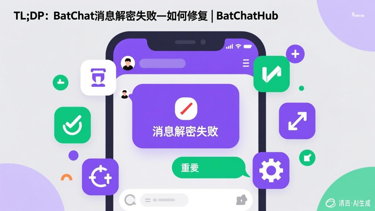 TL;DR - BatChat Message Decrypt Failed — How to Fix It | BatChatHub