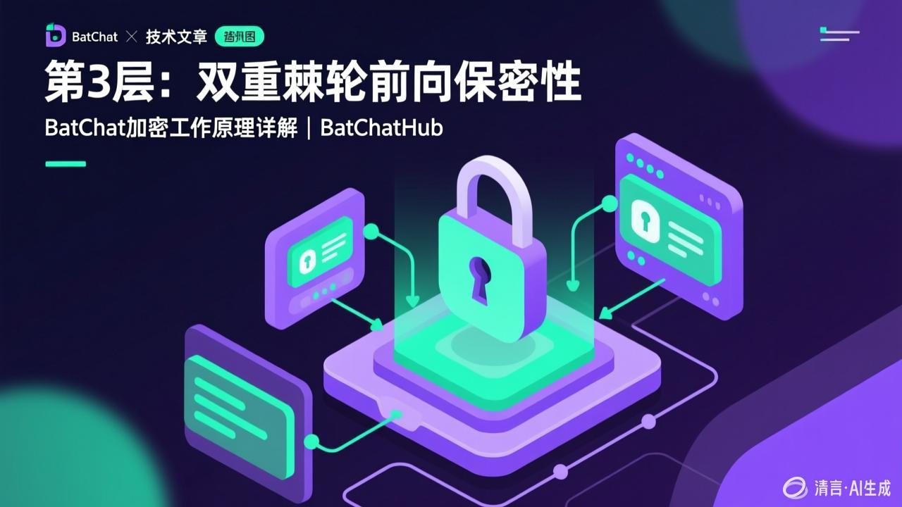 Layer 3: Double Ratchet Forward Secrecy - How BatChat Encryption Works Explained | BatChatHub