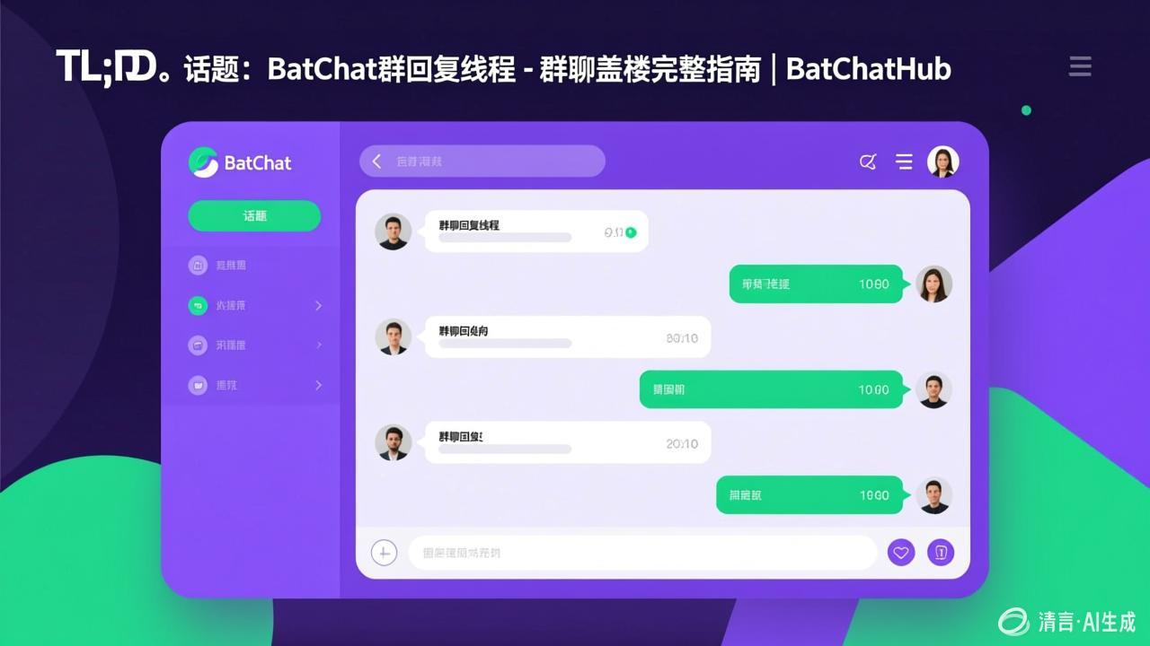TL;DR - BatChat Group Reply Threading - Complete Guide to 群聊盖楼 | BatChatHub