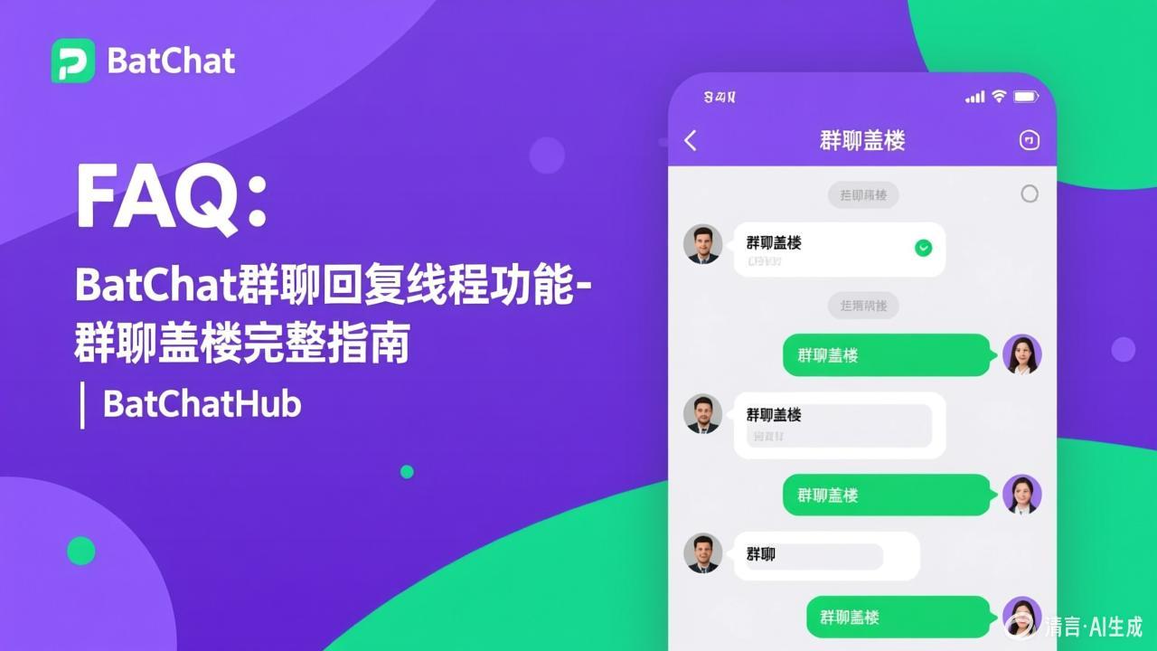 FAQ - BatChat Group Reply Threading - Complete Guide to 群聊盖楼 | BatChatHub