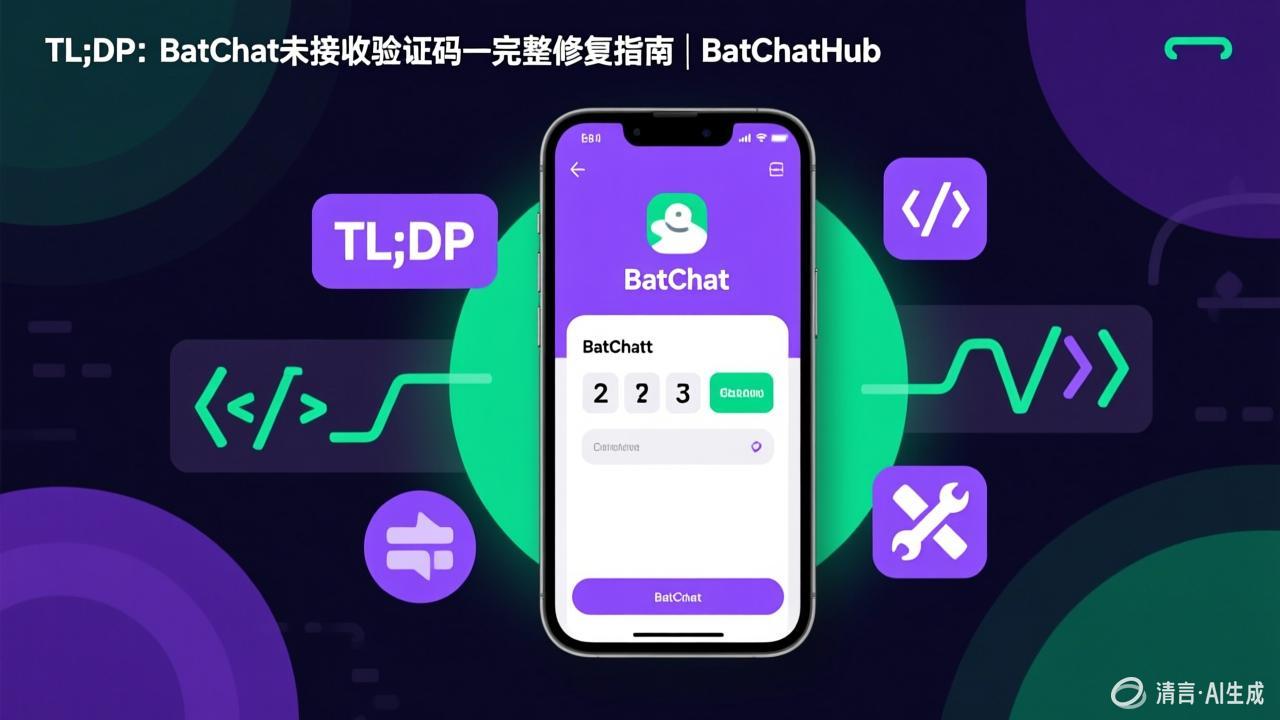 TL;DR - BatChat Not Receiving Verification Code — Complete Fix Guide | BatChatHub