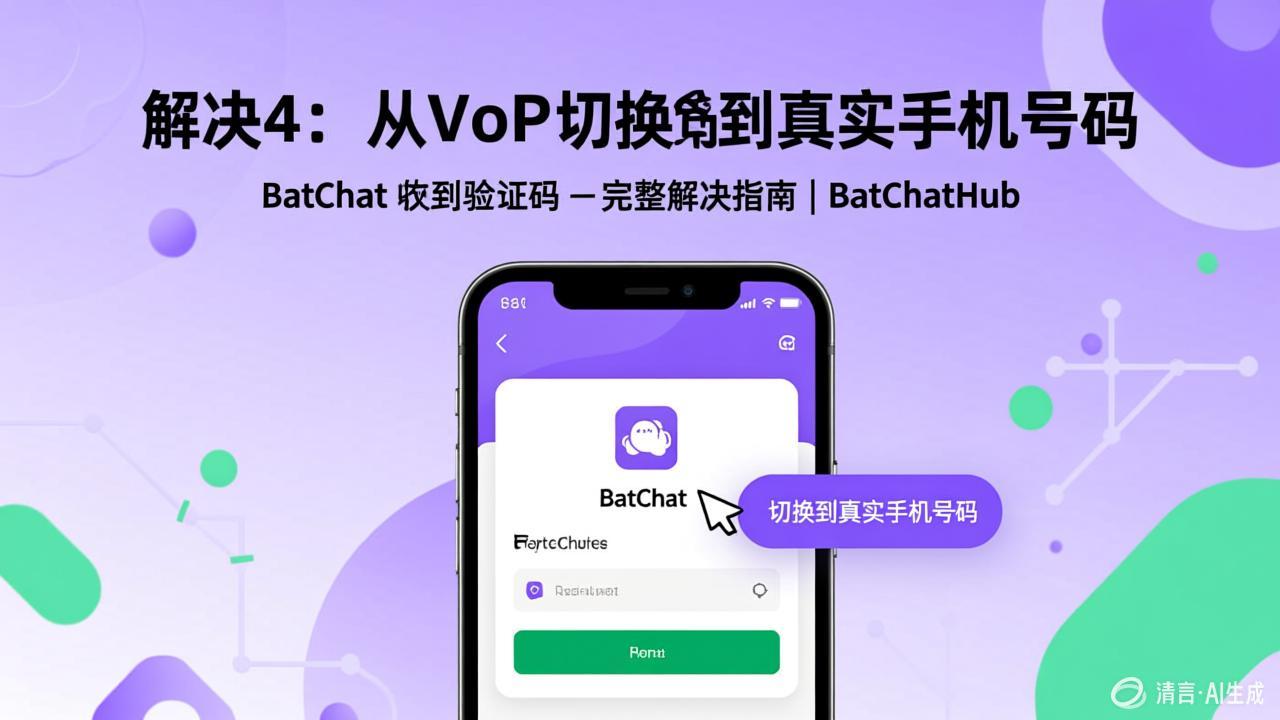 Fix 4: Switch from VoIP to a Real Mobile Number - BatChat Not Receiving Verification Code — Complete Fix Guide | BatChatHub