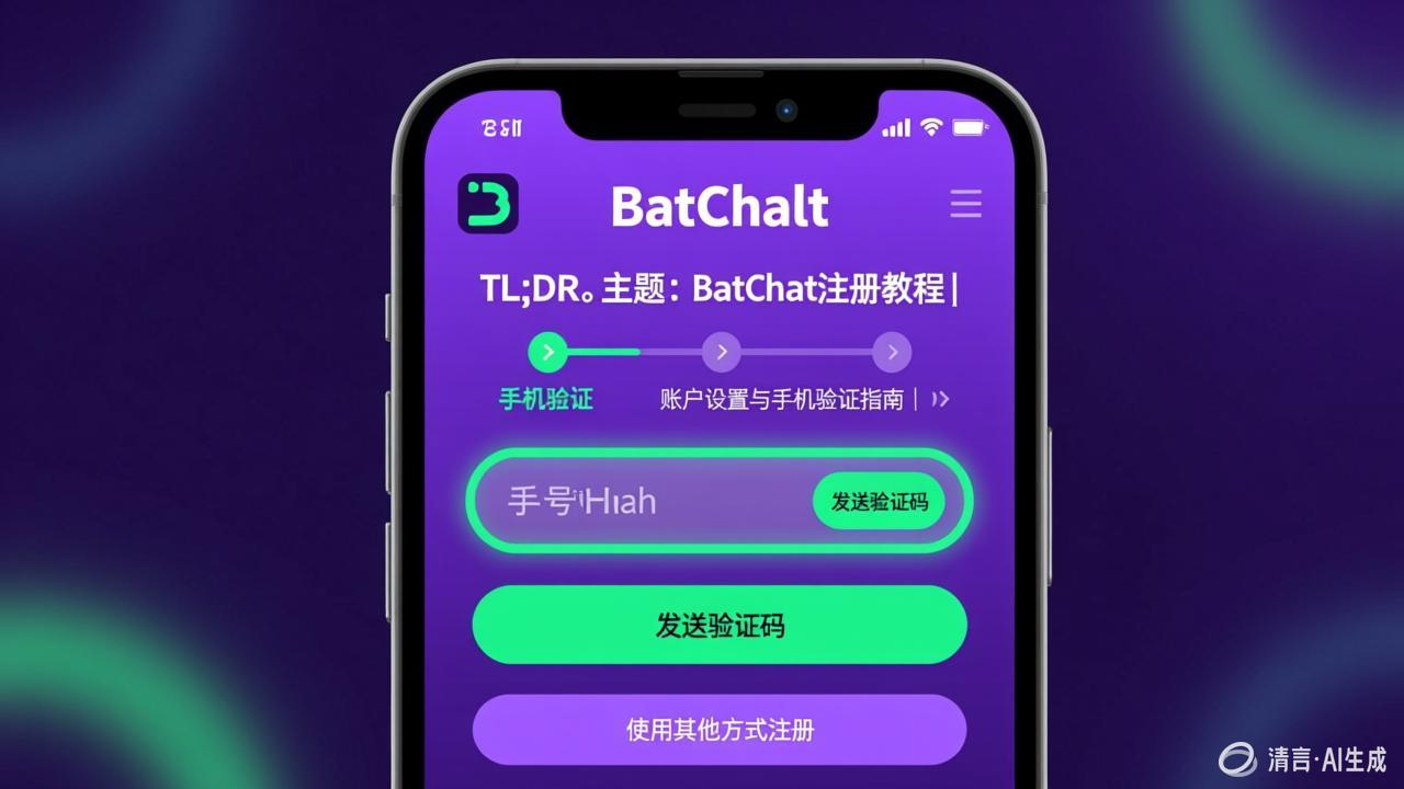 TL;DR - BatChat Register Tutorial - Account Setup and Phone Verification Guide | BatChatHub