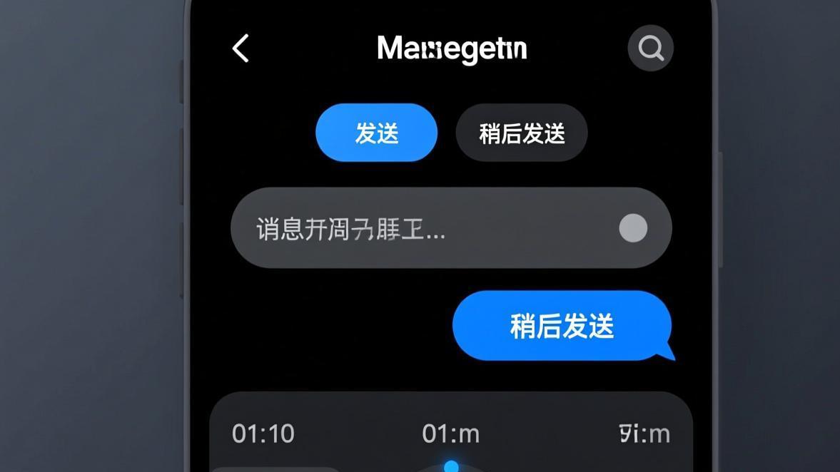 BatChat scheduled message settings