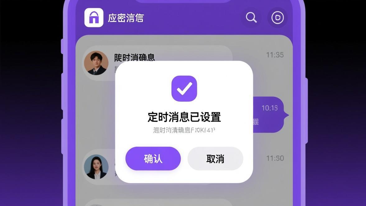 BatChat message scheduling compose screen