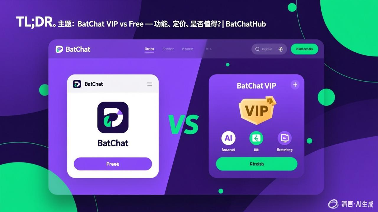 TL;DR - BatChat VIP vs Free — Features, Pricing, Is It Worth It? | BatChatHub