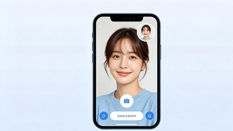BatChat video call camera switch and picture-in-picture mode