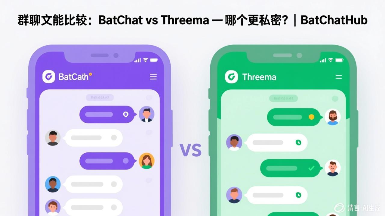 Group Chat Capabilities - BatChat vs Threema — Which Is More Private? | BatChatHub